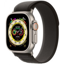 Apple Watch Ultra 49mm Titanium case Black Gray Trail loop
