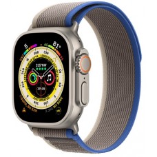 Apple Watch Ultra 49mm Titanium case Blue Gray Trail loop